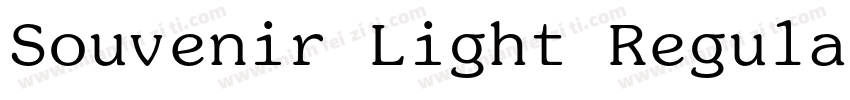 Souvenir Light Regular字体转换